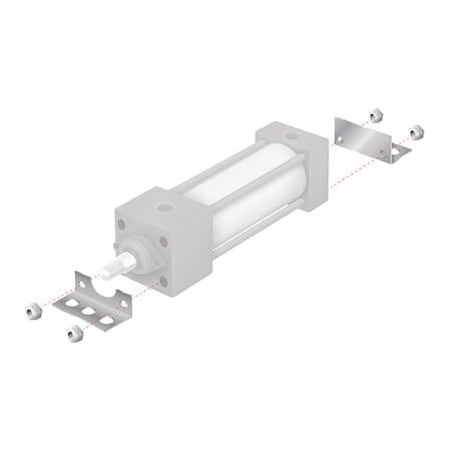 Alpha Technologies Aignep USA MS1 Angle Mount for 2-1/2" Bore NFPA Cylinder MS1250